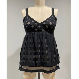 Cynthia Steffe Dressy Black Tank Blouse Size 4